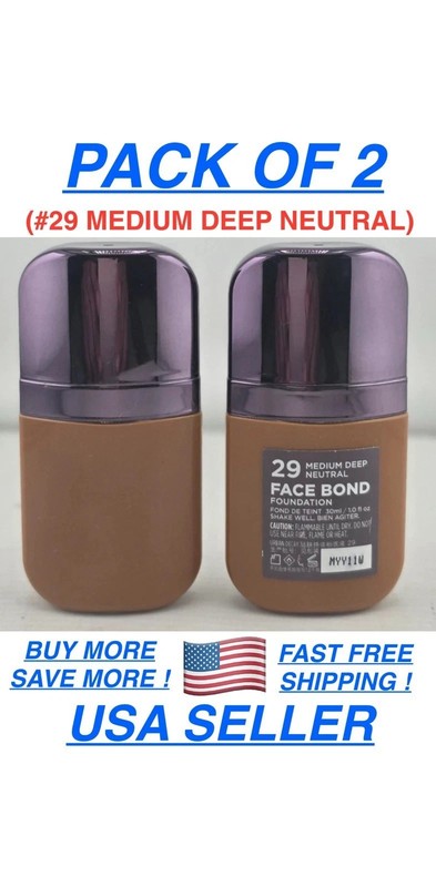 URBAN DECAY ~ FACE BOND WATERPROOF FOUNDATION, 1 FL OZ #29 Medium deep Neutral