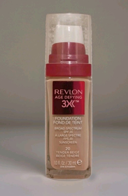 Revlon Age Defying 3X Liquid Foundation 20 Tender Beige, 1 fl oz. New