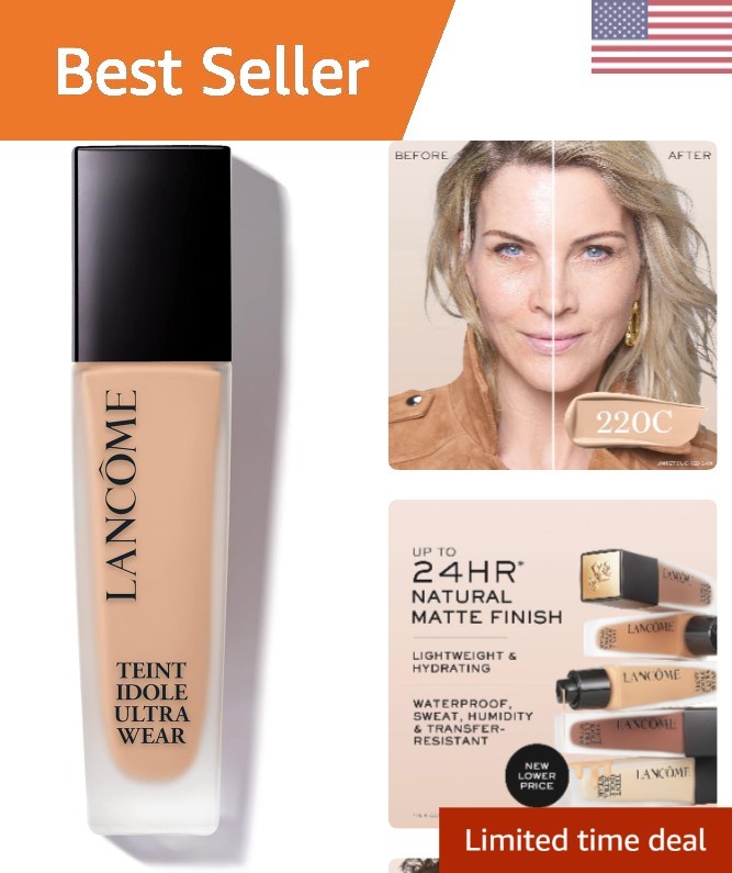 Buildable Full Coverage Foundation – Waterproof for All Skin Types, Travel-Sized