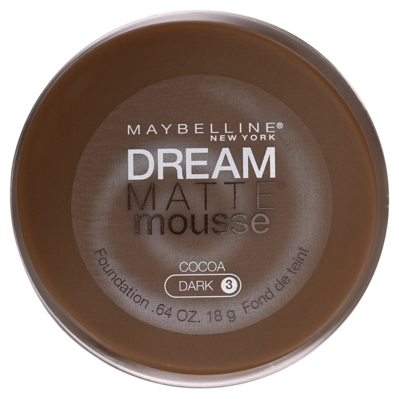 Maybelline Dream Matte Mousse Foundation COCOA Dark 3 .64oz NEW SEALED