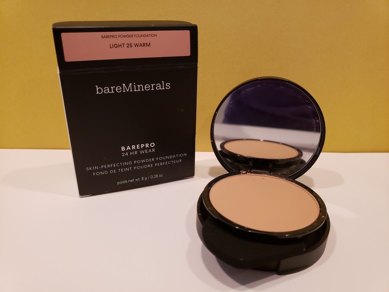 Bare Minerals~BarePro 24HR Skin-Perfecting Powder Found ~ Light 25 Warm ~ NIB