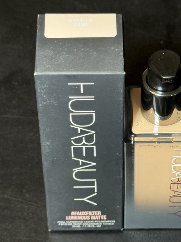 Huda Beauty FauxFilter Luminous Matte Liquid Foundation ~ VANILLA 120B ~ 1.18 oz gallery