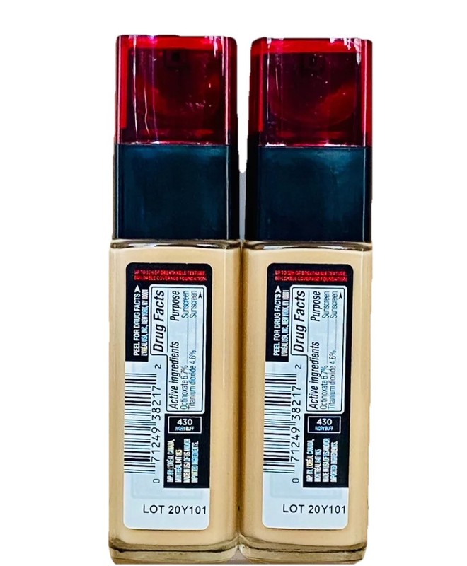 2Pk L'Oreal INFALLIBLE 32-HR Fresh Wear Foundation Vit C & SPF #430 IVORY BUFF gallery