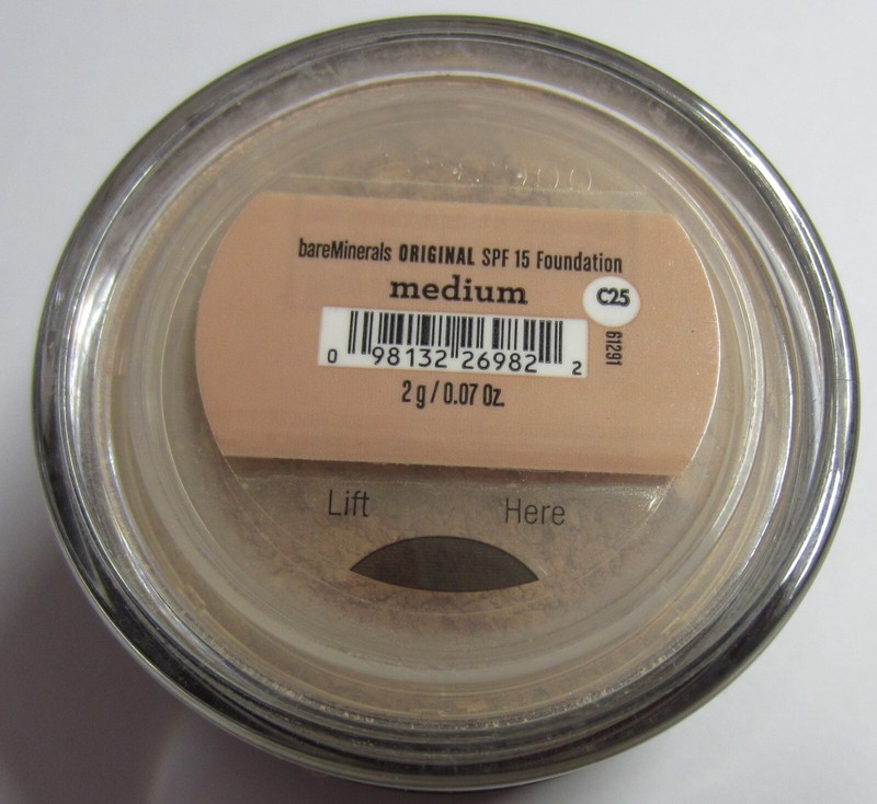 bareMinerals ORIGINAL SPF 15 Foundation – Medium C25 – 0.07 oz / 2 gr size