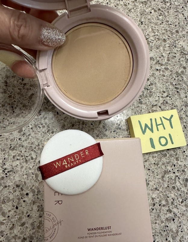 WANDER Wanderlust Powder Foundation in MEDIUM .31oz/9g FULL SZ SEALED BOX $42
