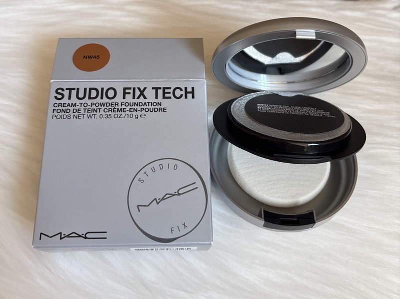 MAC Studio Fix Tech Cream-To-Powder Foundation ~ NW45 ~ Full Size NIB 0.35oz/10g