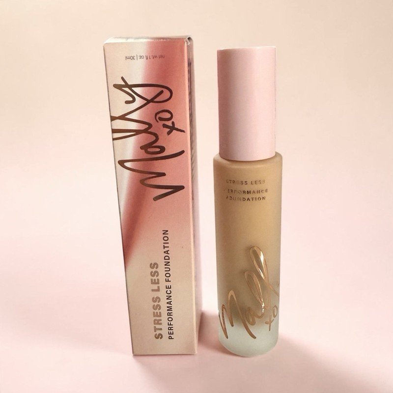 NIB~ Mally XO Stress Less Performance Foundation BEIGE 1 oz Med-Full coverage