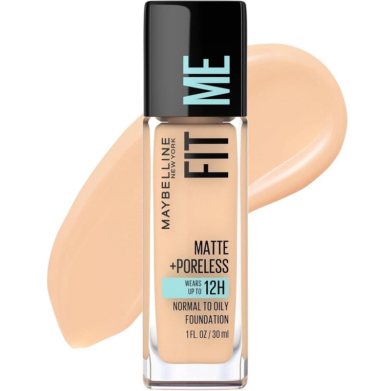 Maybelline Fit Me Matte + Poreless Oil Free Liquid Foundation 120 Classic Ivory