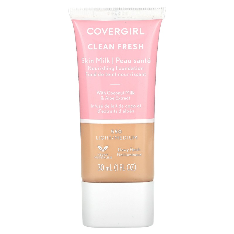 Clean Fresh, Skin Milk Nourishing Foundation, 550 Light/Medium, 1 fl oz (30 ml)