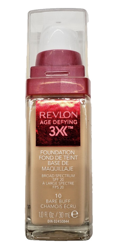NEW Revlon Age Defying 3X Foundation SPF20 1OZ – 10 BARE BUFF