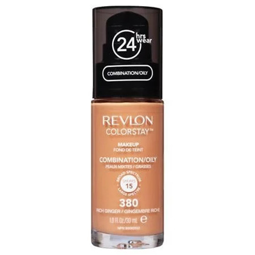 Revlon ColorStay Liquid Foundation Combo Oily Skin Matte SPF 15 380 Rich Ginger