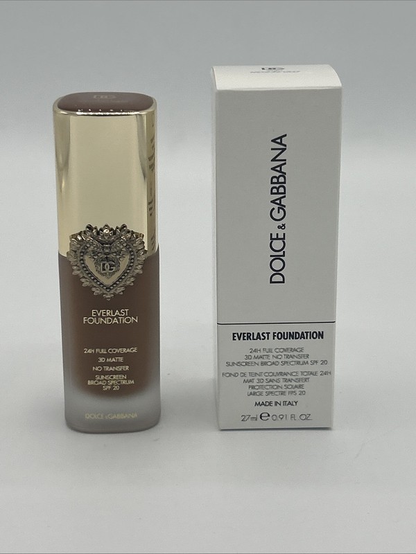Dolce & Gabbana Everlast Foundation 30N Medium Deep 24 HR SPF 20 New TSTER BOX