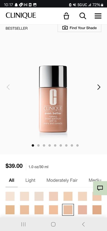 Clinique Even Better Makeup Broad Spectrum SPF 15 Foundations – CN 28 Ivory,…