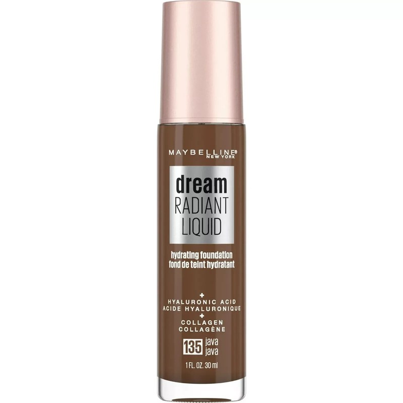 Maybelline Dream Radiant Liquid Hydrating Foundation #135 Java, 1 Bottle