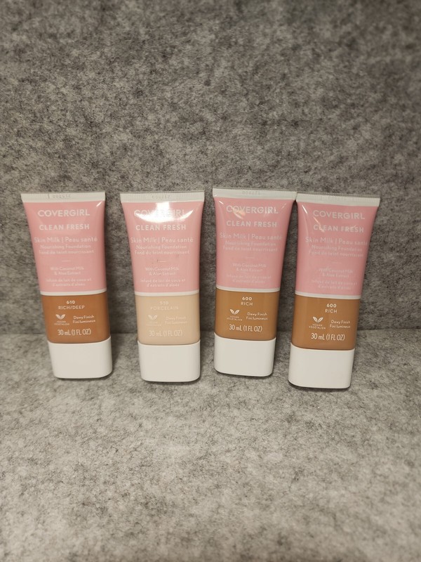 New CoverGirl Clean Fresh Skin Milk Nourishing Foundation #600, 610, 510 (4)