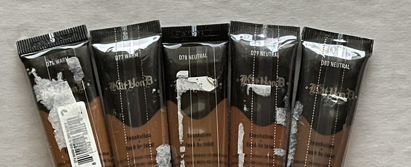 Kat Von D Lock It Foundations Lot 5 Different Travel Sizes 15 ml 74 77 78 79 80 gallery