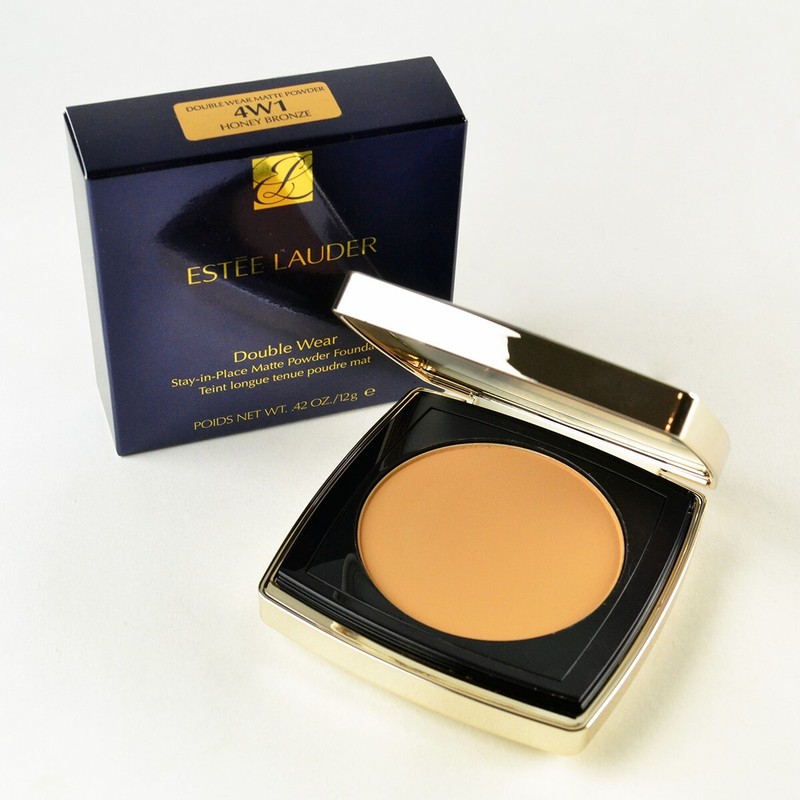 Estee Lauder Double Wear Matte Powder Foundation 4W1 HONEY BRONZE – Size 0.42 Oz