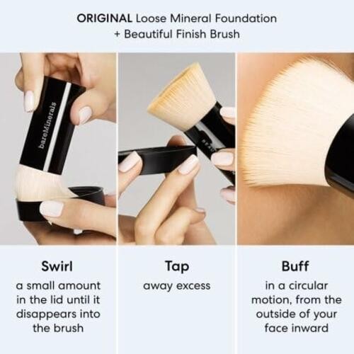 Original Loose Powder Foundation SPF 15, Medium Beige 12, Vegan, Cruelty-Free & gallery