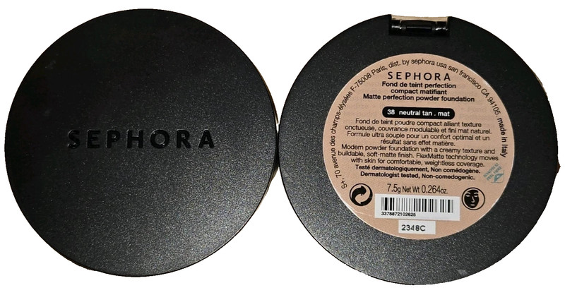 Lot of 2 ~ Sephora Matte Perfection Powder Foundation ~ 38 Neutral Tan ~ SEALED