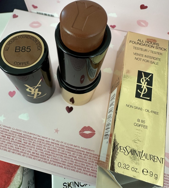 Yves Saint Laurent All Hours Foundation Stick B85 Coffee Matte Oil-Free 0.32oz