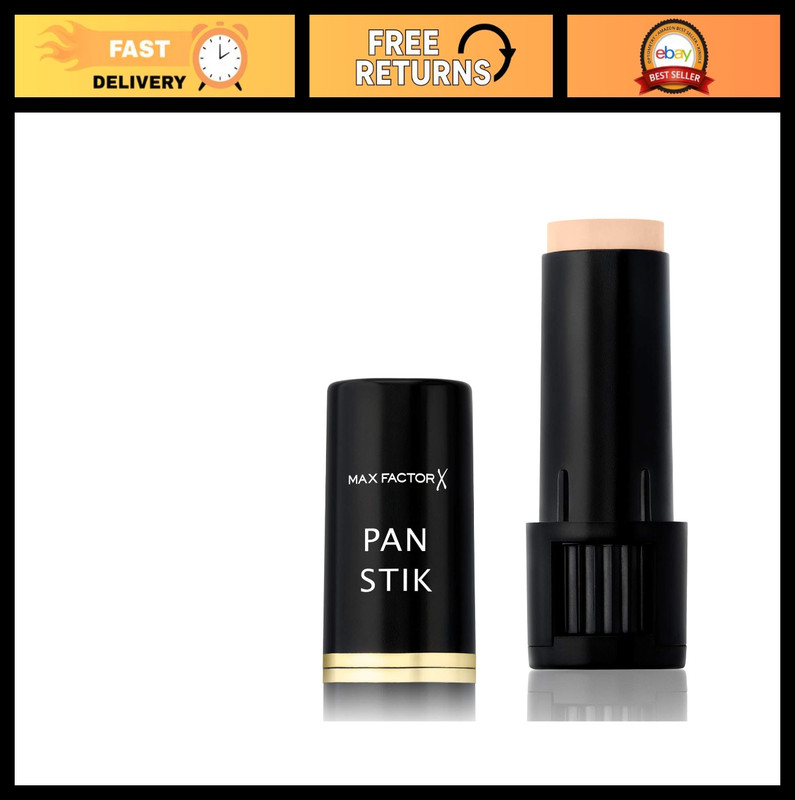 3 Pack Max Factor Pan Stik Foundation 13 Nouveau Beige, Full Coverage, 9g Each