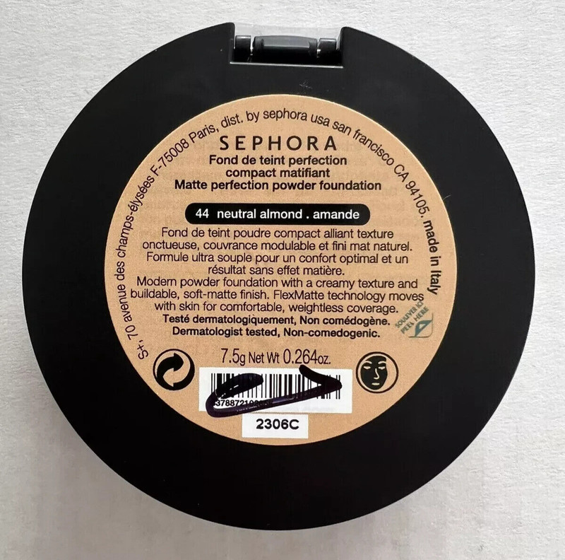 Sephora Matte Perfection Powder Foundation ~ 44 Neutral Almond ~ NEW + SEALED