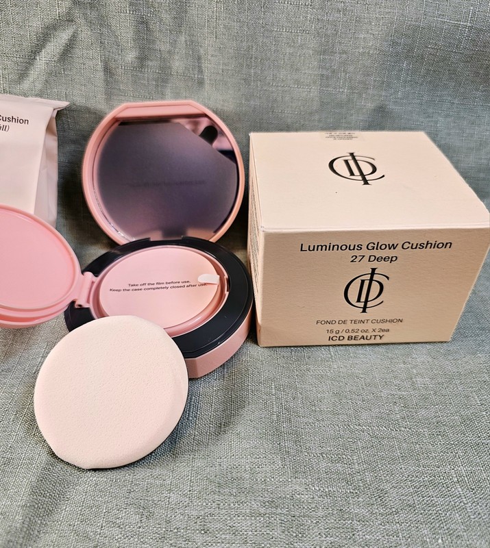 Riman ICD Makeup Luminous Glow Cushion #27 Deep K-Beauty NIB New