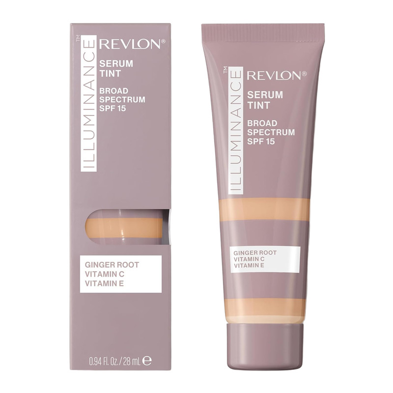 Revlon Illuminance Tinted Serum, Triple Hyaluronic Acid, SPF 15, 317 Tan Sand,