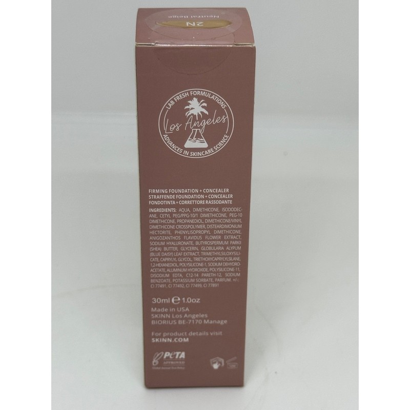 SKINN Scientific Color Foundation + Concealer Neutral Beige 2N Firming HA3 1oz gallery