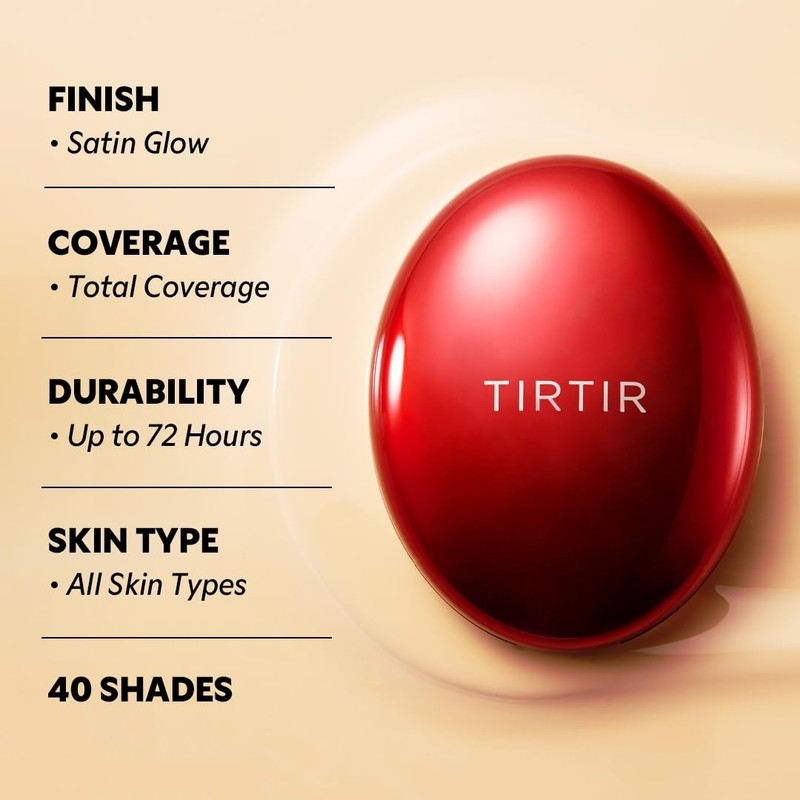 TIRTIR Mask Fit Red Cushion Foundation / Full coverage, Weightless, Skin fit 29N gallery