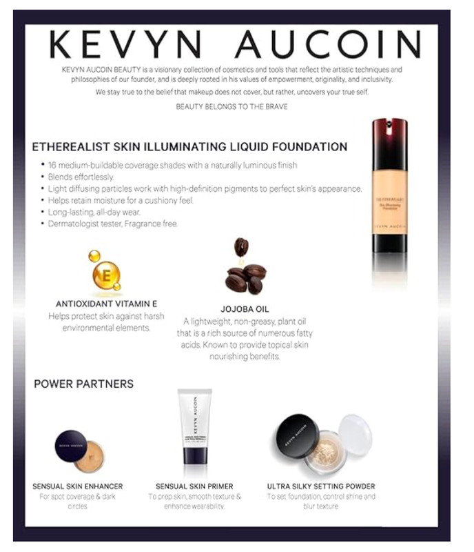 Kevyn AucoinThe Etherealist Skin Illuminating Foundation New In Box Light EF04 gallery