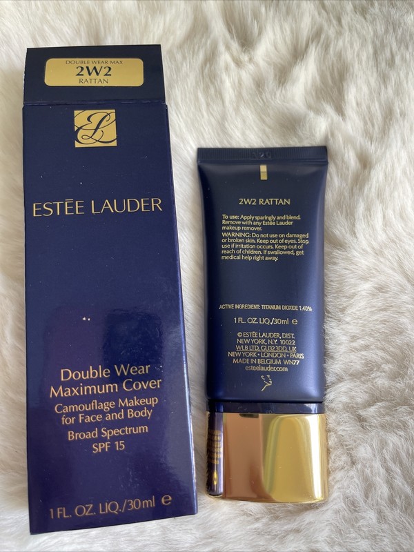 Estee Lauder Double Wear Maximum Cover Camouflage Makeup 2W2 Rattan 1.0 Oz