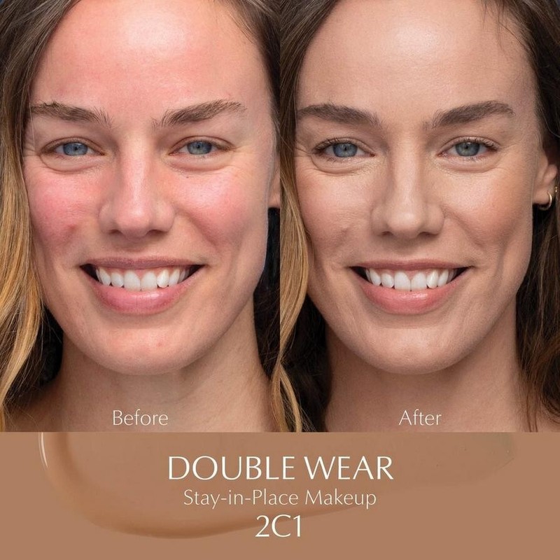 Estee Lauder Double Wear Stay in Place Makeup Foundation 2C1 PURE BEIGE - 1 oz gallery
