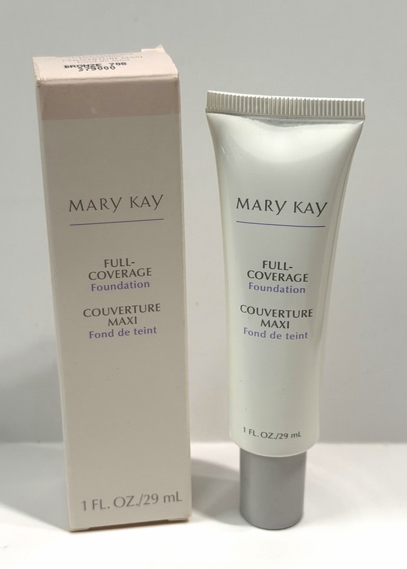 Mary Kay Full Coverage Foundation 1 Fl Oz Bronze 708 379000 Grey Cap NEW IN BOX