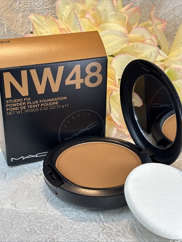 MAC Studio Fix Powder Plus Foundation Shade NW48 MAKEUP 0.52oz ORIGINAL FORMULA