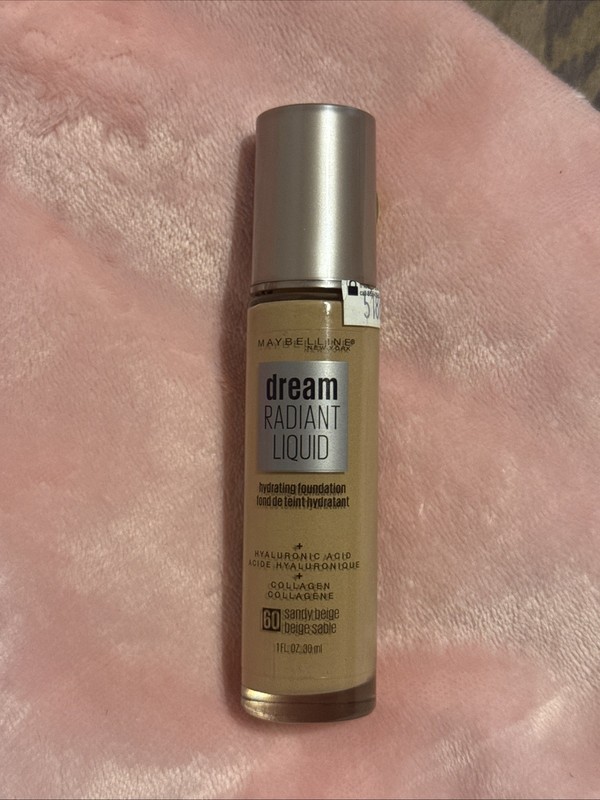 Maybelline Dream RADIANT LIQUID Foundation BROKEN SEAL # 60 SANDY BEIGE
