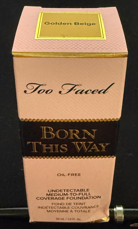 Too Faced Born This Way Foundation Medium to Full Coverage – Golden Beige – 1 oz