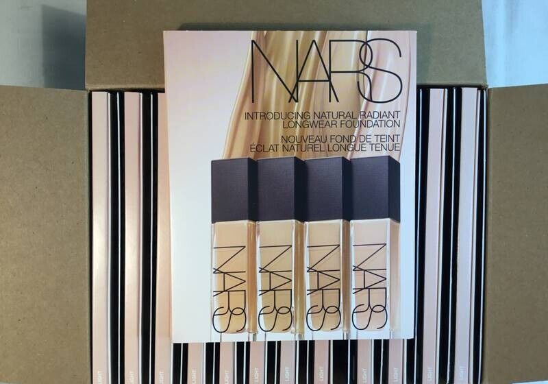 2 Pack Samples Nars Natural Radiant Longwear Foundation Medium 8 Shades X 0.5ml