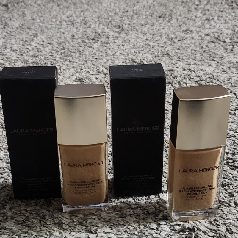 2 NEW Laura Mercier Flawless Lumiere Radiance-Perfecting Foundation 4W1.5 Tawny