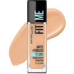 Maybelline Fit Me Matte + Poreless Liquid Foundation Makeup, 130 Buff Beige