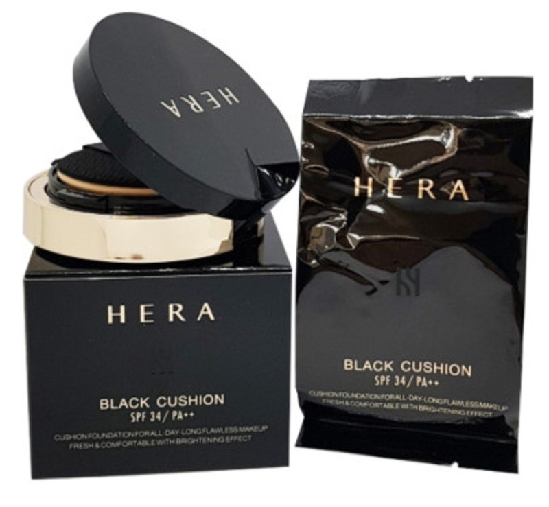 HERA Black Cushion SPF34+/PA++ No.23 Beige 15g Main 1ea + Refill 1ea Korea Cosme