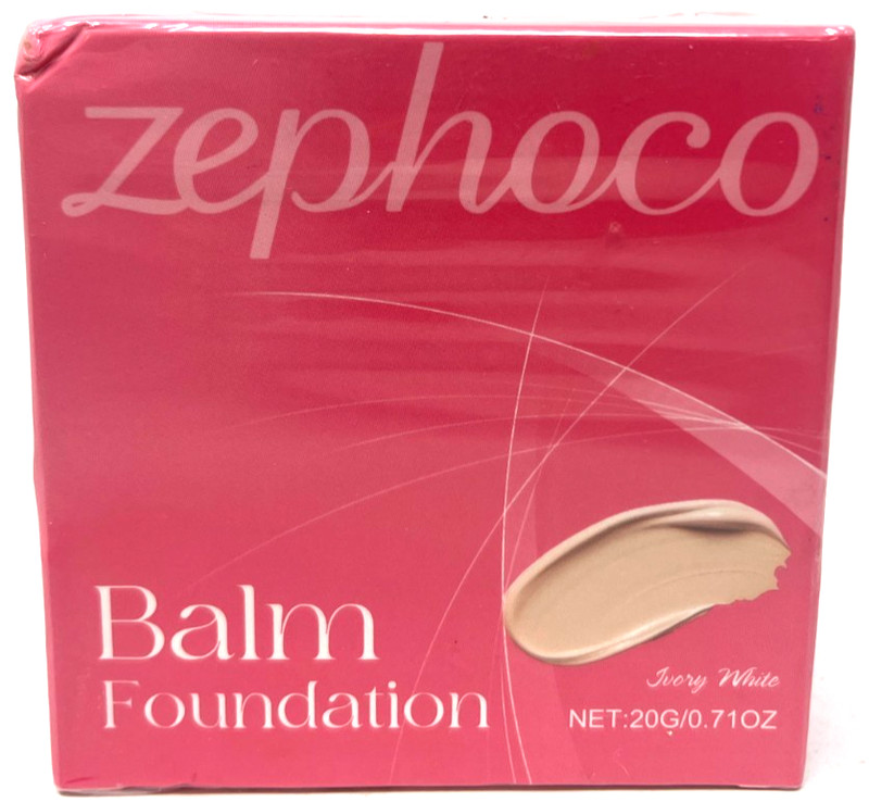 Zephoco Balm Foundation Sealed 0.71 oz Each Ivory White