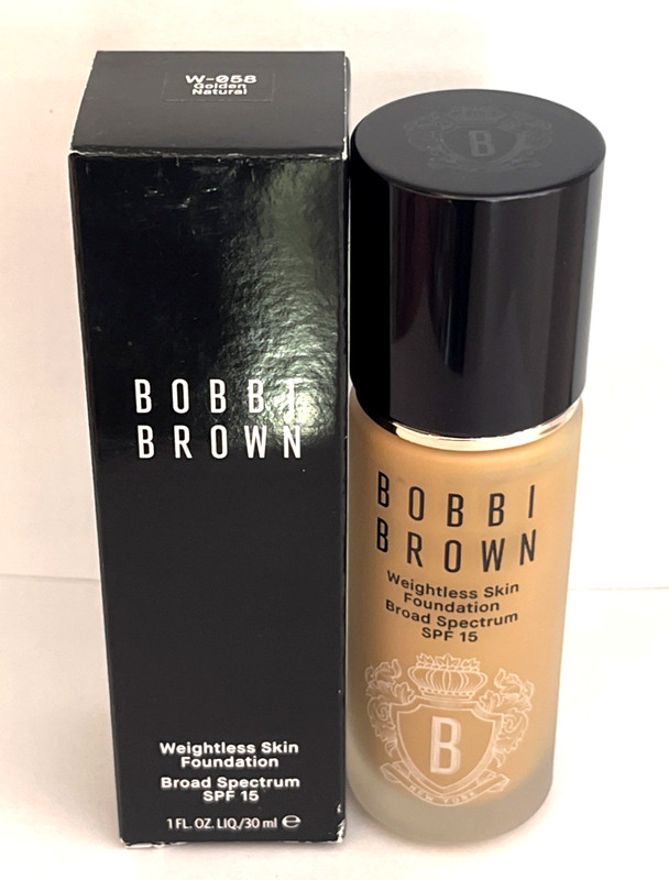 Bobbi Brown Weightless Skin Foundation SPF 15 W-058 Golden Natural 1 oz / 30 ml