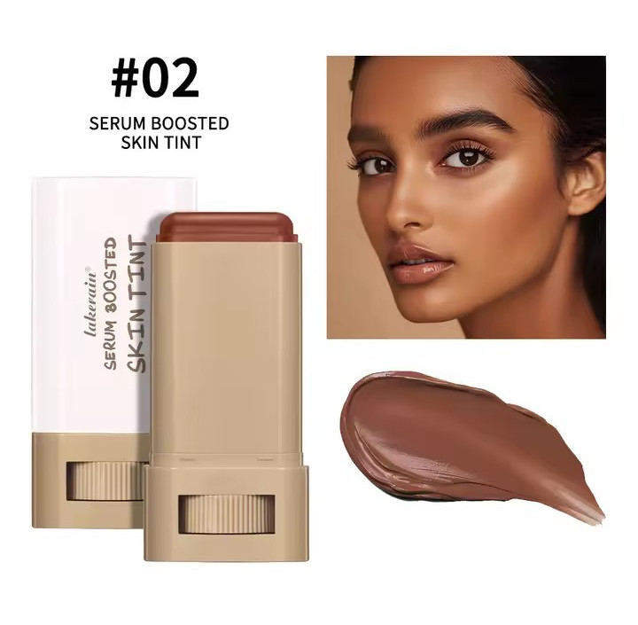Skin Tint Stick Foundation Waterproof Serum Balm Contour Makeup 6 Shades