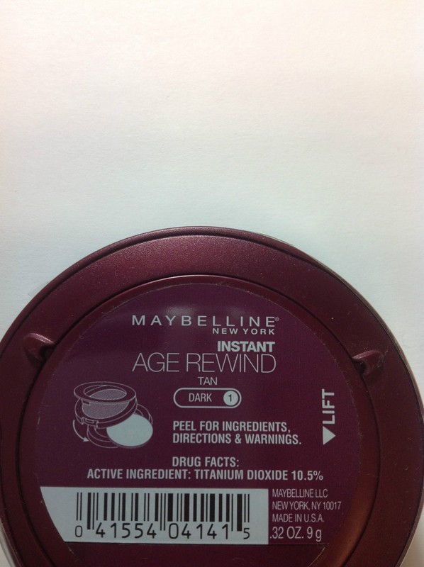 MAYBELLINE INSTANT AGE REWIND CREAM COMPACT FOUNDATION SPF 18 TAN-DARK 1. gallery