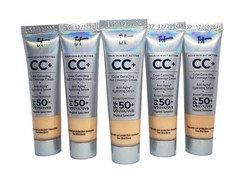 IT Cosmetics CC+ Cream SPF 50+ Travel 12mL Lot of 5 – Medium Beige