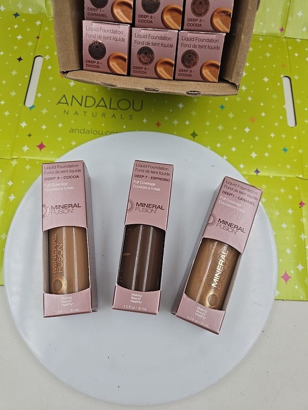 Mineral Fusion Full Coverage Liquid Foundation Deep 3 - 1 - 7 18 boxes gallery