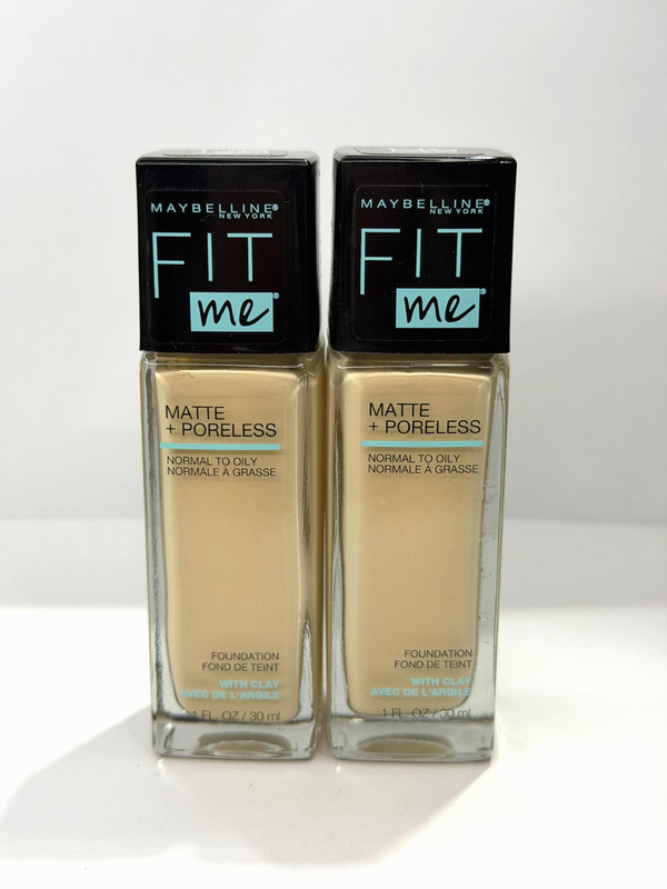 Maybelline Fit Me Matte+Poreless Liquid Oil-Free Foundation Porcelain/110-PK x 1