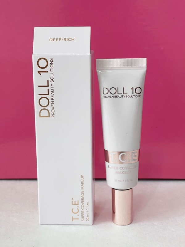 Doll 10 T.C.E Super Coverage Makeup 1 fl.oz./ 30 ml. New in box – Deep/Rich