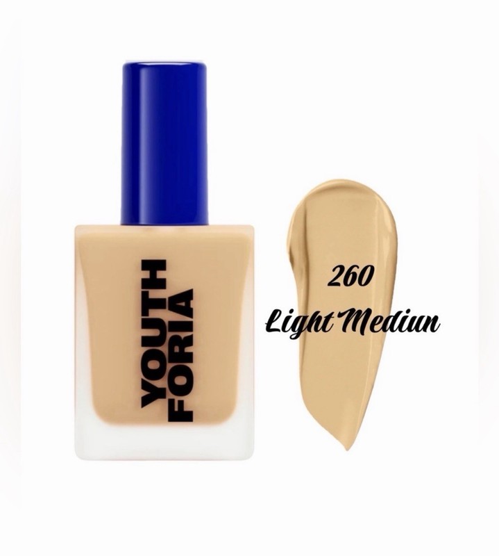 $48 Retail NIB Youth Foria Date Night Skin Tint Serum Foundation 260 LightMedium